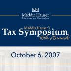 Maddin Hauser's 16th Tax Symposium