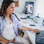 Pregnant Woman Working (Demo)